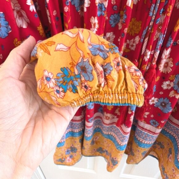 R. Vivimos Bohemian Long Sleeve Floral Dress Small - Picture 4 of 9